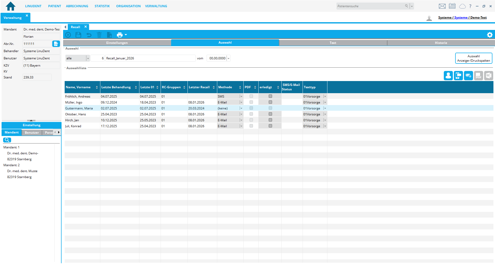 linudent-recall-screenshot