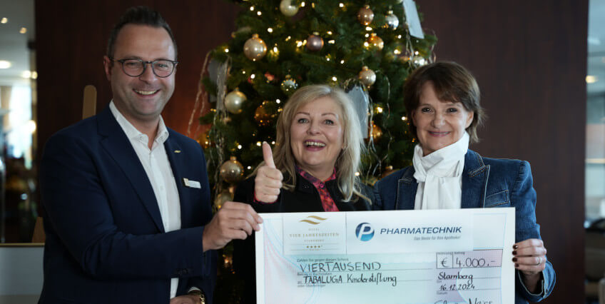 PHARMATECHNIK erfüllt Kinderwünsche mit einer Spende an die Tabaluga Kinderstiftung